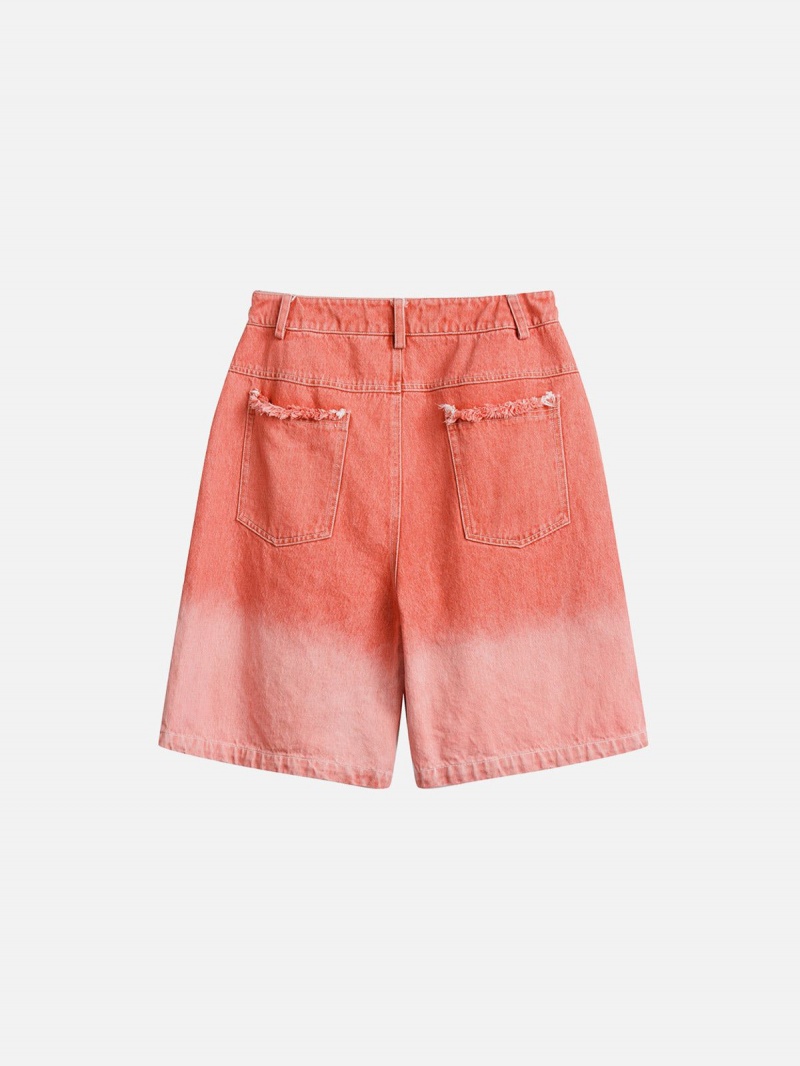 Short Aelfric Eden Fringe Gradient Rose | UGF-38424333